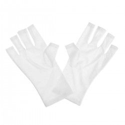 Portable UV Protection Nylon Glove Open-Toed Fingerless Anti Radiation Manicure Glove