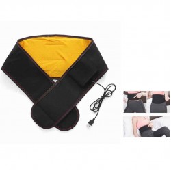 Portable Waist Electric Heating Pad Belt USB Powered Back Stomach Pain Relief Warmer Belt Therapy