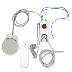 Portable Wall Hanging Dental Turbine Machine Unit Work with Compressor Plastic Shell Handpiece 4 Holes