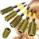 Pro Round Brush Curly Hair Roller Brush Nylon Bristle Hairbrush Comb Salon Tools Pro Round Brush Curly Hair Roller Brush Nylon Bristle Hairbrush Comb Salon Tools