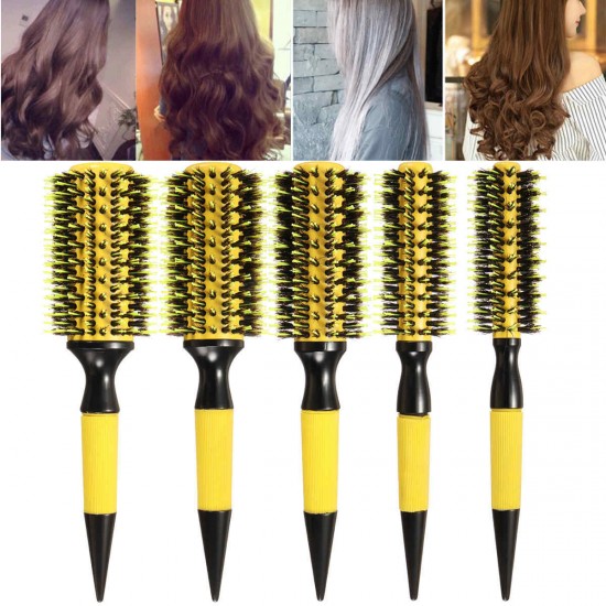 Pro Round Brush Curly Hair Roller Brush Nylon Bristle Hairbrush Comb Salon Tools Pro Round Brush Curly Hair Roller Brush Nylon Bristle Hairbrush Comb Salon Tools
