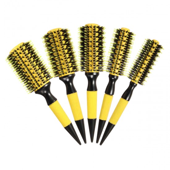 Pro Round Brush Curly Hair Roller Brush Nylon Bristle Hairbrush Comb Salon Tools Pro Round Brush Curly Hair Roller Brush Nylon Bristle Hairbrush Comb Salon Tools