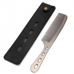 Professional Barbers Hairdressing Comb Space Aluminum Hair Cutting Comb