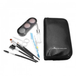Professional Eye Makeup Cosmetic Stencil Shaping Eyebrow Template Tool Brush Kits Set