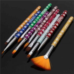 Professional Nail Art Brush Detachable Painting Pen Gel Polish Design Brushes Drawing Manicure Tool