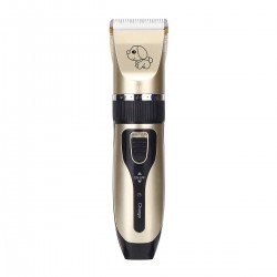 Professional Pet Cat Dog Cordless Clipper Grooming Electric USB Rechargeable Hair Trimmer Kit W/ Combs and Sponge