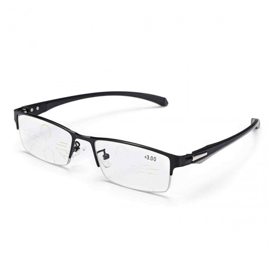 Progressive Multi Focus Photochromic Half Rimless Reading Glasses Sunglasses Progressive Multi Focus Photochromic Half Rimless Reading Glasses Sunglasses
