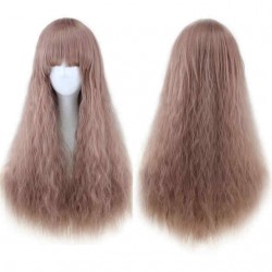 Qi Liuhai Corn Hot Whisk Small Wave Cosplay Wig - Multicolor