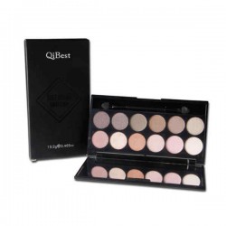 Qibest 10 Colors Smoky Matte Eye Shadow Palette Fine Powder Long-Lasting Eyeshadow Palette Eye Makeup Palette Fine Powder Long-Lasting Eyeshadow Palette Eye Makeup