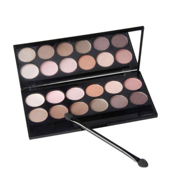 Qibest 10 Colors Smoky Matte Eye Shadow Palette Fine Powder Long-Lasting Eyeshadow Palette Eye Makeup Palette Fine Powder Long-Lasting Eyeshadow Palette Eye Makeup