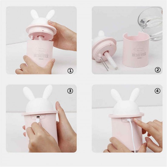 REMAX RT-A260 USB Ultrasonic Minito Air Humidifier with LED Night Light Home Office REMAX RT-A260 USB Ultrasonic Minito Air Humidifier with LED Night Light Home Office