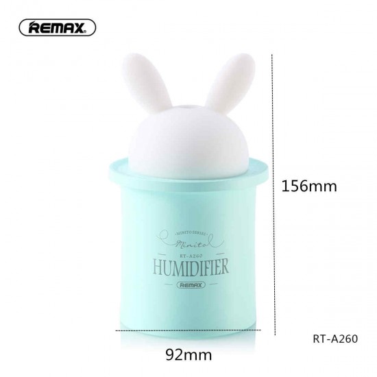 REMAX RT-A260 USB Ultrasonic Minito Air Humidifier with LED Night Light Home Office REMAX RT-A260 USB Ultrasonic Minito Air Humidifier with LED Night Light Home Office