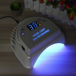 Rechargeable Pro 64W UV LED Gel Nail Light Art Polish Dryer Manicure Lamp Timer