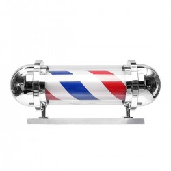 Red Blue LED Barber Shop Sign Hair Salon Wall Hanging Light Lamp 220V