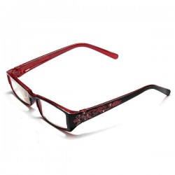 Red Female Diamond Flower Frame Presbyopic Reading Glasses Eyeglasses 1.0 1.5 2.0 2.5 3.0 3.5 4.0