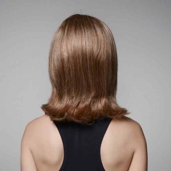 Remy Mono Human Hair Blonde Medium Wig Side Bang Curly Wave Virgin Top Capless 8 Colors 40cm Remy Mono Human Hair Blonde Medium Wig Side Bang Curly Wave Virgin Top Capless 8 Colors 40cm