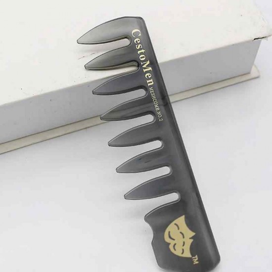 Retro Men's Head Comb Big Back Shape Comb Wide Tooth Head Insert Comb Fork Hair Scissors Tool Retro Men's Head Comb Big Back Shape Comb Wide Tooth Head Insert Comb Fork Hair Scissors Tool