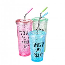 Reusable 5pcs Stainless Steel Colorful Curved Straw Brush Reusable Tools