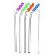 Reusable 5pcs Stainless Steel Colorful Curved Straw Brush Reusable Tools Reusable 5pcs Stainless Steel Colorful Curved Straw Brush Reusable Tools