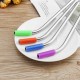 Reusable 5pcs Stainless Steel Colorful Curved Straw Brush Reusable Tools Reusable 5pcs Stainless Steel Colorful Curved Straw Brush Reusable Tools