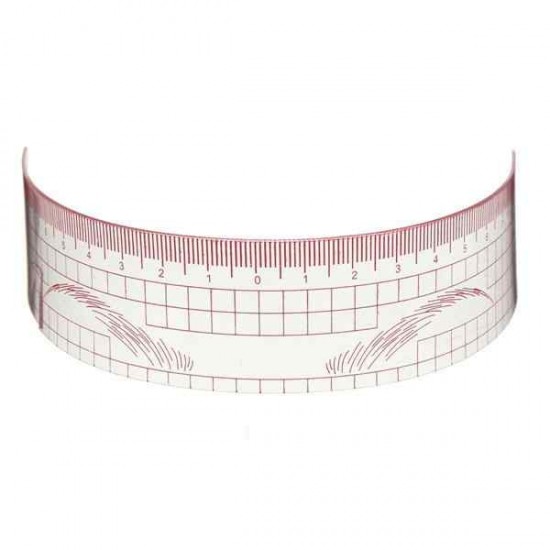 Reusable Eyebrow Grooming Stencil Measure Ruler Brow Shaper Makeup Shaping Tool Reusable Eyebrow Grooming Stencil Measure Ruler Brow Shaper Makeup Shaping Tool