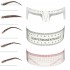 Reusable Eyebrow Grooming Stencil Measure Ruler Brow Shaper Makeup Shaping Tool