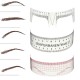 Reusable Eyebrow Grooming Stencil Measure Ruler Brow Shaper Makeup Shaping Tool Reusable Eyebrow Grooming Stencil Measure Ruler Brow Shaper Makeup Shaping Tool