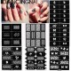 Reusable Hollow Stamping Nail Art Template Stencil Sticker Decoration Reusable Hollow Stamping Nail Art Template Stencil Sticker Decoration