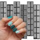 Reusable Hollow Stamping Nail Art Template Stencil Sticker Decoration Reusable Hollow Stamping Nail Art Template Stencil Sticker Decoration