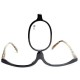 Rotating Makeup Glasses Magnifying Glasses Cosmetic Folding Eyeglasses Tools Kit