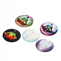 Round Style Decoration Mat Yoga Meditation Home Bedroom Carpet Floor Mat