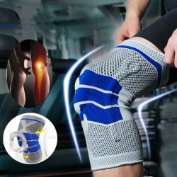 Running Fitness Mountaineering Meniscus  Protective Gear Silicone Knit Spring Knee Pad