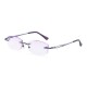 SHUAIDI® Diamond Trim High-end Reading Glasses Fashion Ladies Purple Frameless 118