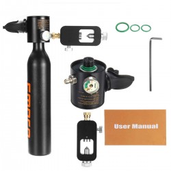 SMACO 500ML Oxygen Cylinder Scuba Diving Equipment Air Tank Oxygen Tank W/ Adapter