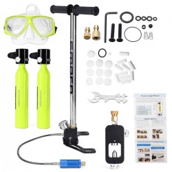 SMACO Diving Equipment Two Mini Scuba Cylinder Oxygen Spare Air Tank 0.5L