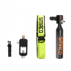 SMACO Scuba 0.5L Oxygen Tank Diving Set Air Tank Oxygen Tank W/ Adapter & Storage Bag