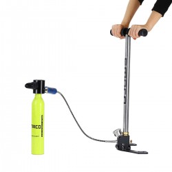 SMACO Scuba Diving Reserve Air Tank Hand Pump Oxygen Tank Mini Operated Pump Kit