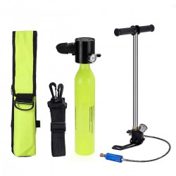 SMACO Scuba Diving Reserve Air Tank Set Hand Pump Oxygen Cylinder Mini Operated Pump