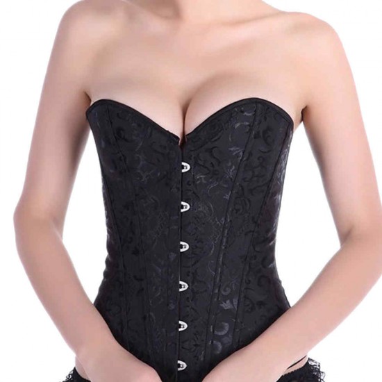 S/M/L/XL/2XL/3XL/4XL/5XL/6XL Women's Jacquard Slimming Waist Steel Bone Corset Bustier Leather Overbust S/M/L/XL/2XL/3XL/4XL/5XL/6XL Women's Jacquard Slimming Waist Steel Bone Corset Bustier Leather Overbust