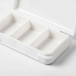 SOFO Mini Portable Pill Storage Box Partially Sealed Dust Travel Cover Case Box