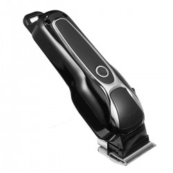 SURKER Barber Salon Electric Hair Clipper Rechargeable Trimmer Beard Body Shaver Grooming Razor LED Display Steel Blade Washable