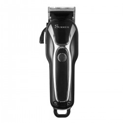 SURKER Electric Hair Clipper Trimmer LED Display Steel Blade Washable Rechargeable 110V 240V