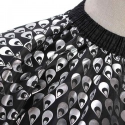 Salon Black Feather Sleeve Hairdresser Haircut Cloth Cape
