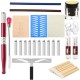 Semi Permanent Tattoo Accessories Set Beginner's Tool For Eyebrows Painting Full Tools Semi Permanent Tattoo Accessories Set Beginner's Tool For Eyebrows Painting Full Tools
