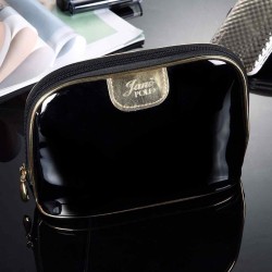 Shell Storage Makeup Bag Waterproof Travel Comestic Handbags Zipper Phone Coin Bags PU Leather