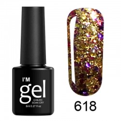 Shimmer Diamond Nail Gel Long-Lasting Led Nail Gel Polish Glitter Soak-off UV Led Nail Gel