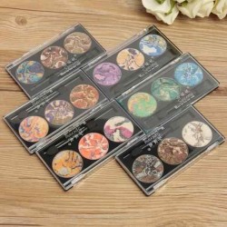 Shimmer Eyeshadow Powder Palette Camouflage Magic Eye Makeup Cosmetic Girls Lady