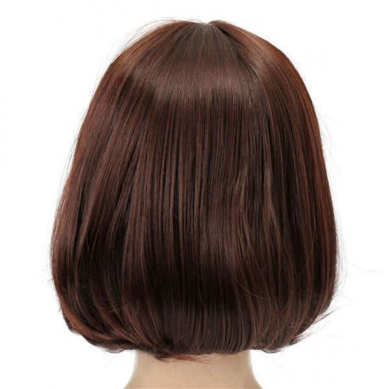 Short Wavy Curly Bangs Wig Hair Costume Cosplay Synthetic Full Wigs Cute High-temperature Fiber Short Wavy Curly Bangs Wig Hair Costume Cosplay Synthetic Full Wigs Cute High-temperature Fiber