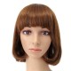 Short Wavy Curly Bangs Wig Hair Costume Cosplay Synthetic Full Wigs Cute High-temperature Fiber Short Wavy Curly Bangs Wig Hair Costume Cosplay Synthetic Full Wigs Cute High-temperature Fiber