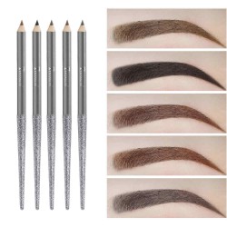 Sliver Eyebrow Pencil Waterproof Eyebrow Enhancers Long-Lasting Eye Brow Pen Eye Makeup